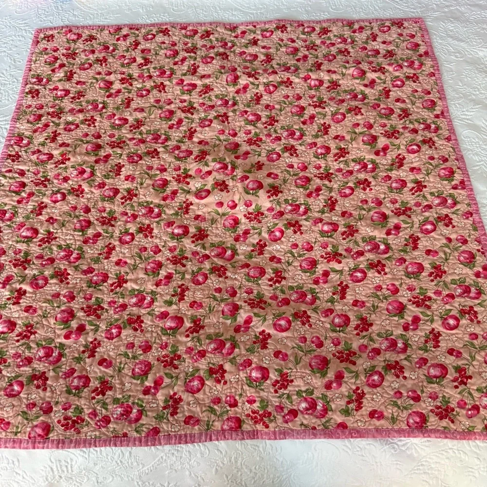 Handmade Pink Colorful Patchwork Quilt